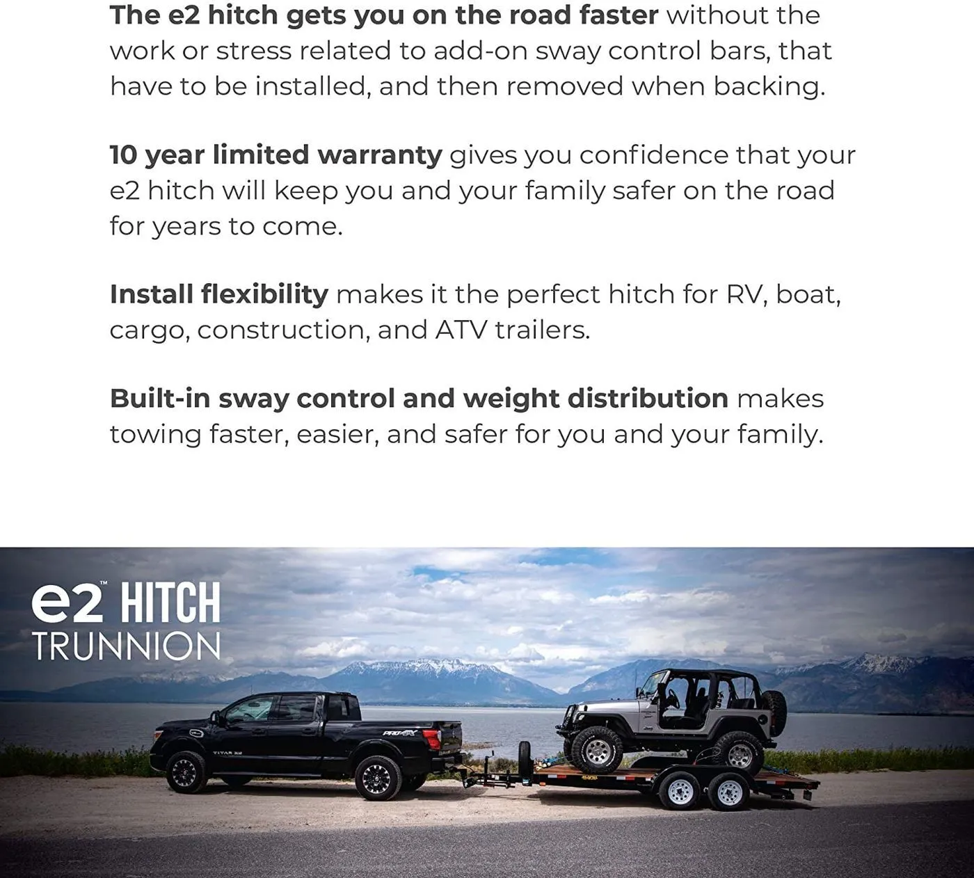 E2 10K WD Hitch TN, 2 PT Sway